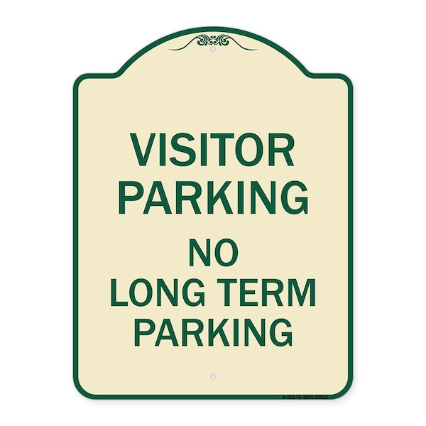 Reserved Parking Visitor Parking No Long-Term Parking Heavy-Gauge Alum, 24" x 18", TG-1824-23022